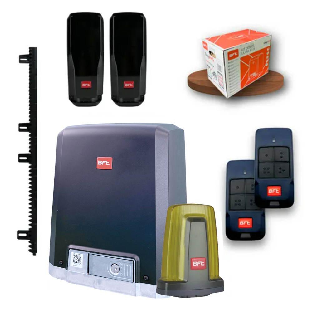 Kit DEIMOS BT B400 Motorisation coulissant BFT + crémaillère